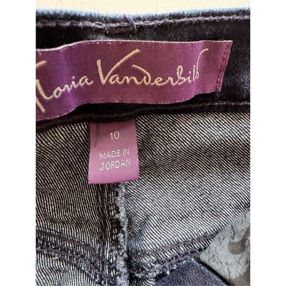 Gloria Vanderbilt Amanda straight leg women's size 10 short missy dark blue jean - Picture 2 of 5